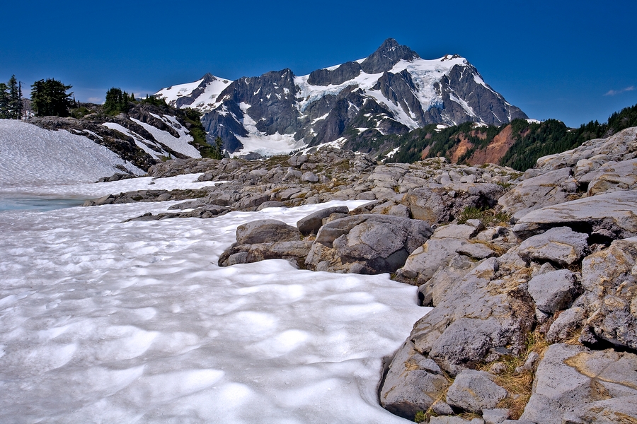 Melting Snow\n\nMount Shuksan, Washington\n\n17 July, 2009